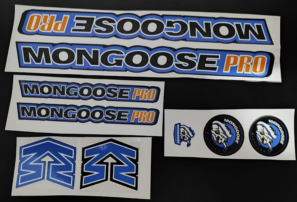 KIT ADESIVOS PARA QUADRO E BIKE BMX MONGOOSE PRO