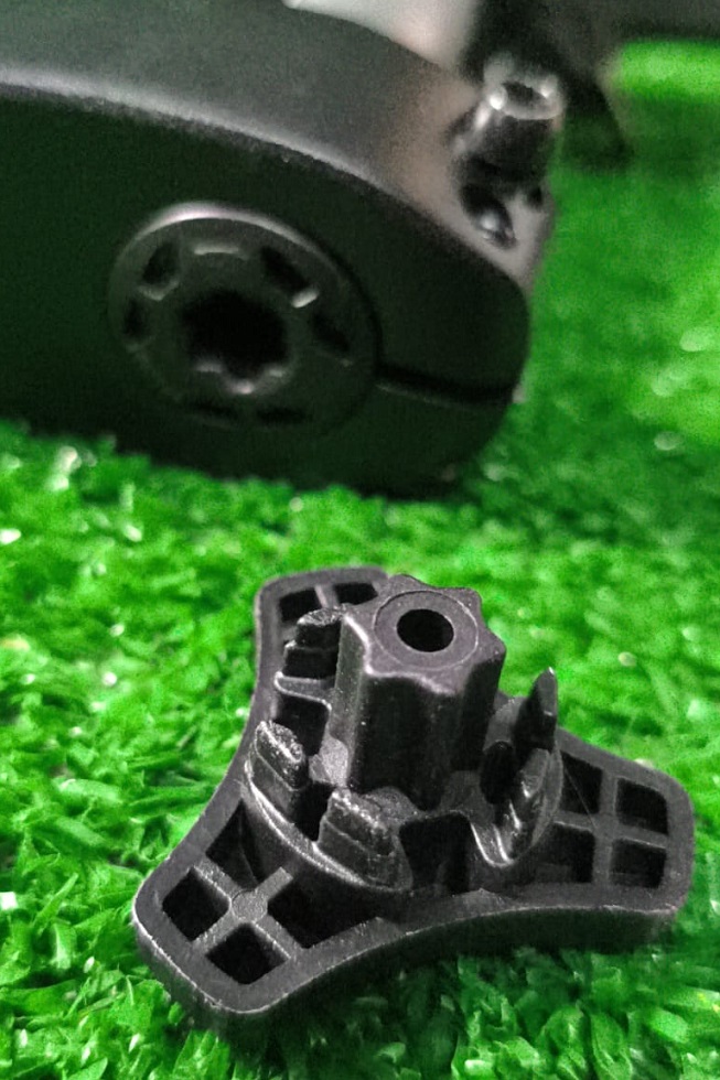 PEDIVELA ROBOTIK 3 PÇS 152MM BCD 104 MM EIXO 24MM PRETO FOSCO — foto 3