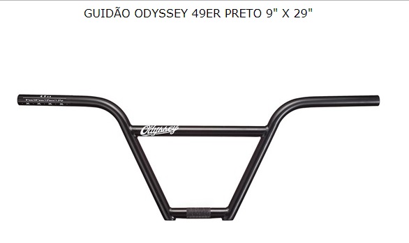 GUIDÃO ODYSSEY 49ER 9 X 29 PRETO