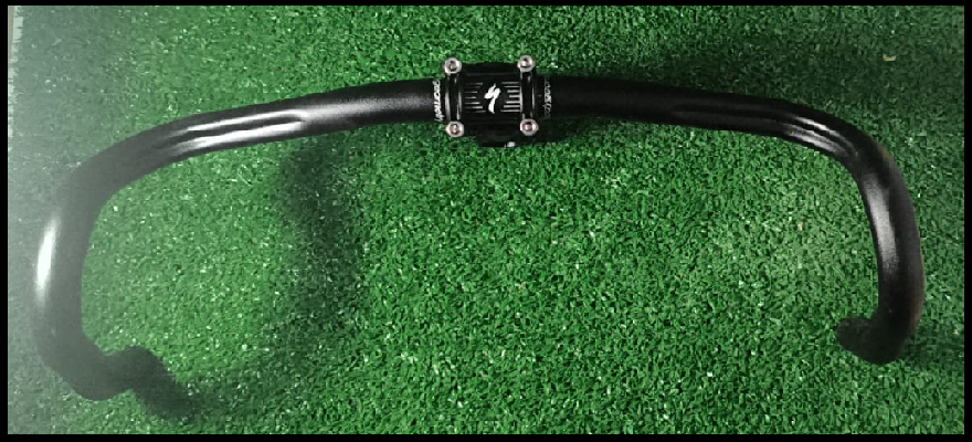 GUIDÃO SPECIALIZED BODYGEOMETRY SPEED 42CM PRETO C/ MESA SYNTACE 105MM 6º + OU - — foto 5