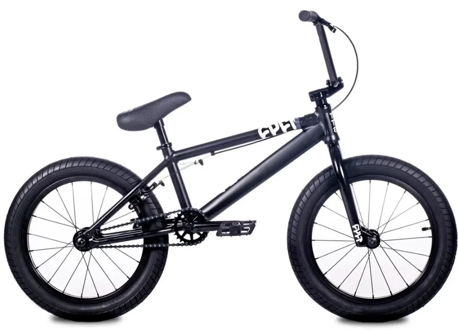 BICICLETA BMX 18 CULT JUVENIL ALUMÍNO PRETO FOSCO