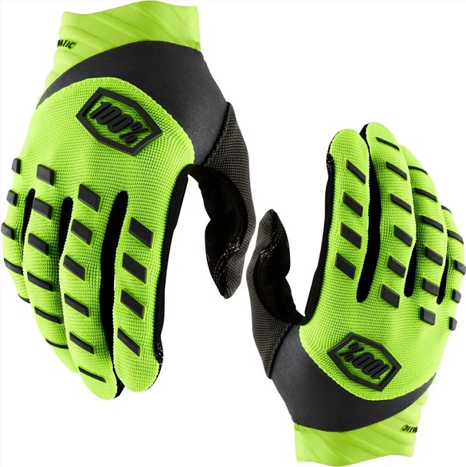 LUVA 100% AIRMATIC FLUOR / PRETO INFANTIL P