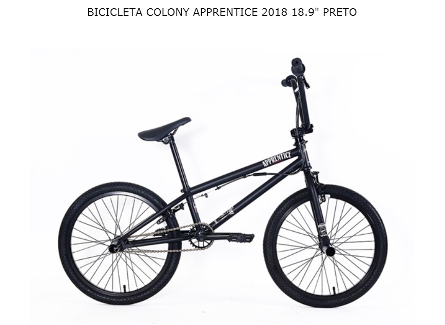 BICICLETA COLONY APPRENTICE 18.9 PRETO FLATLAND
