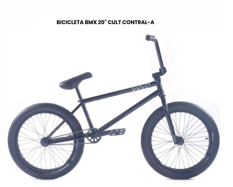 BICICLETA BMX 20 CULT CONTROL 20.75 PRETO