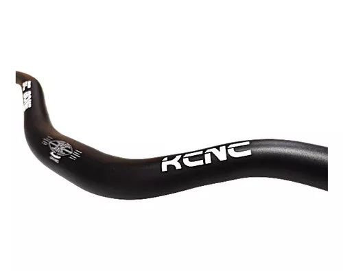 GUIDÃO MTB KCNC SCANDIUM BONE CURVO 31.8MM x 710mm x 2 PRETO