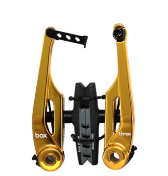 FREIO BOX THREE V-BRAKE PRO 108MM DOURADO