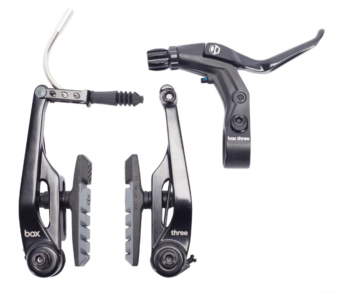 KIT FREIO BOX THREE V-BRAKE PRO 108MM PRETO