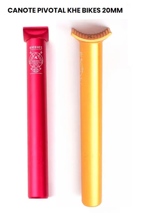 CANOTE PIVOTAL KHE BIKES 200MM DOURADO e VERMELHO