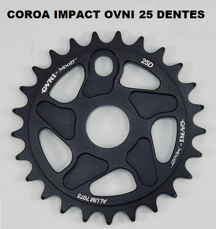 COROA IMPACT OVNI ( BY IMPACT ) 25 DENTES PRETA