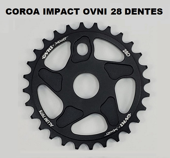 COROA IMPACT OVNI ( BY IMPACT ) 28 DENTES PRETA