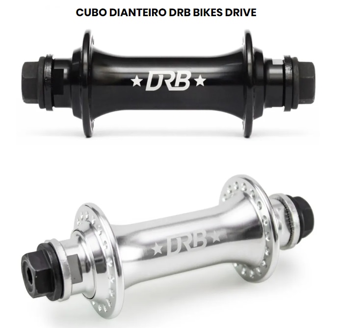 CUBO DIANTEIRO DRB BIKES DRIVE POLIDO ou PRETO