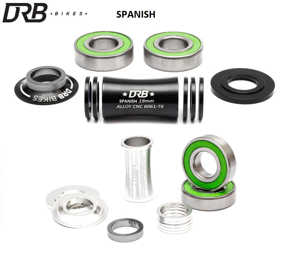 MOV. CENTRAL DRB BIKES SPANISH 19 MM PRETO