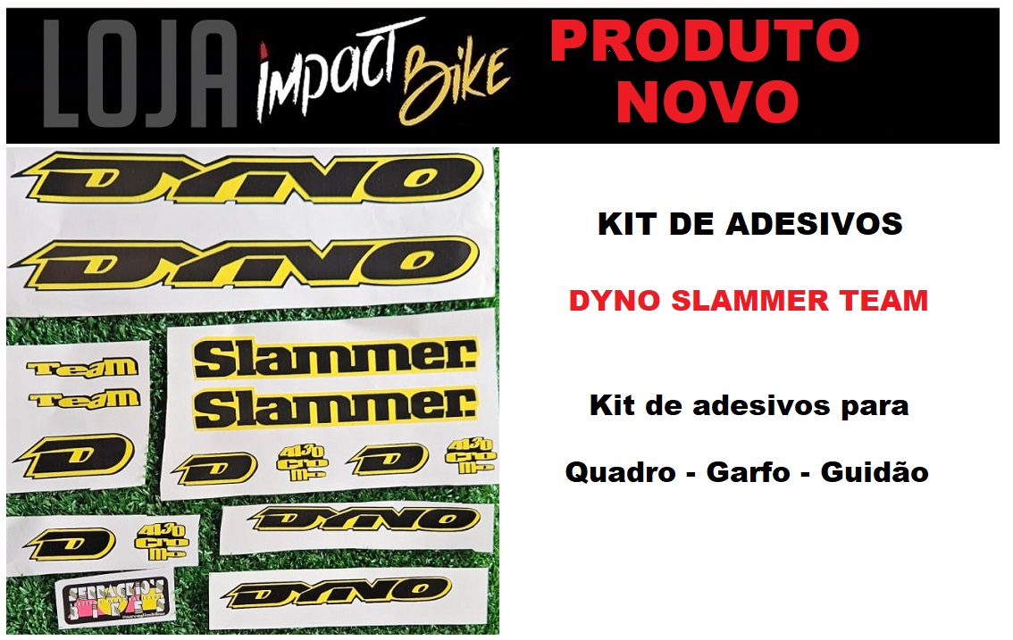 KIT ADESIVOS PARA QUADRO E BIKE BMX DYNO SLAMMER