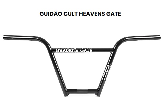 GUIDÃO CULT HEAVENS GATE 9 - 4.420 e 9.65 PRETO