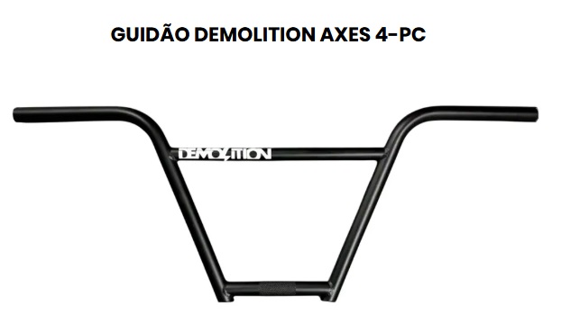 GUIDÃO DEMOLITION AXES 4-PC 9.25 ou 9.50 PRETO