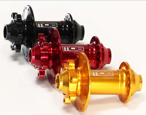 CUBO MOB DIANTEIRO MTB EIXO 15MM 32 FUROS DISCO - PRETO - VERMELHO  - DOURADO