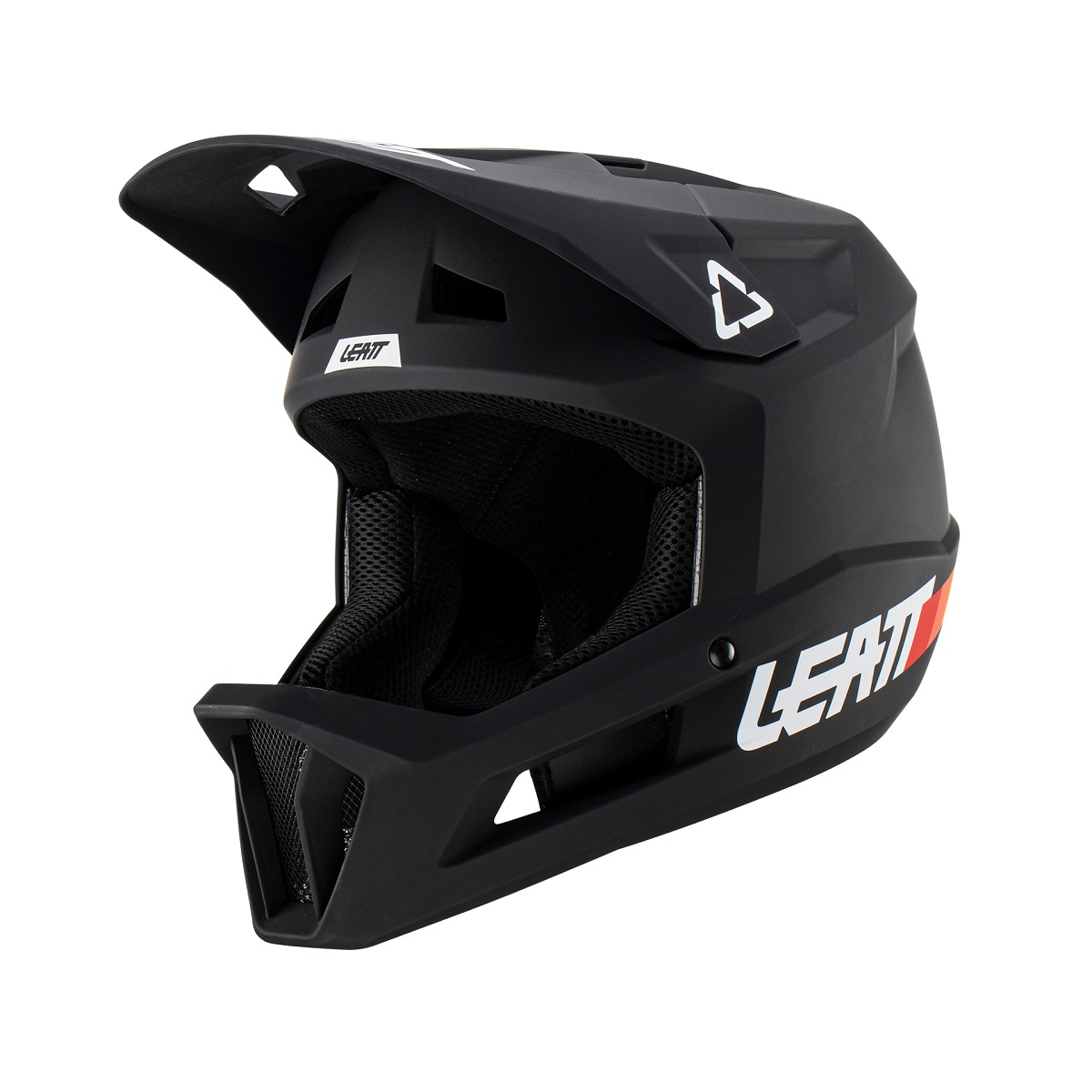CAPACETE FULL FACE LEATT GRAVITY 1.0 PRETO / BRANCO ADULTO