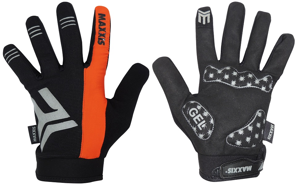 LUVA MAXXIS PRETO/LARANJA/CINZA   060