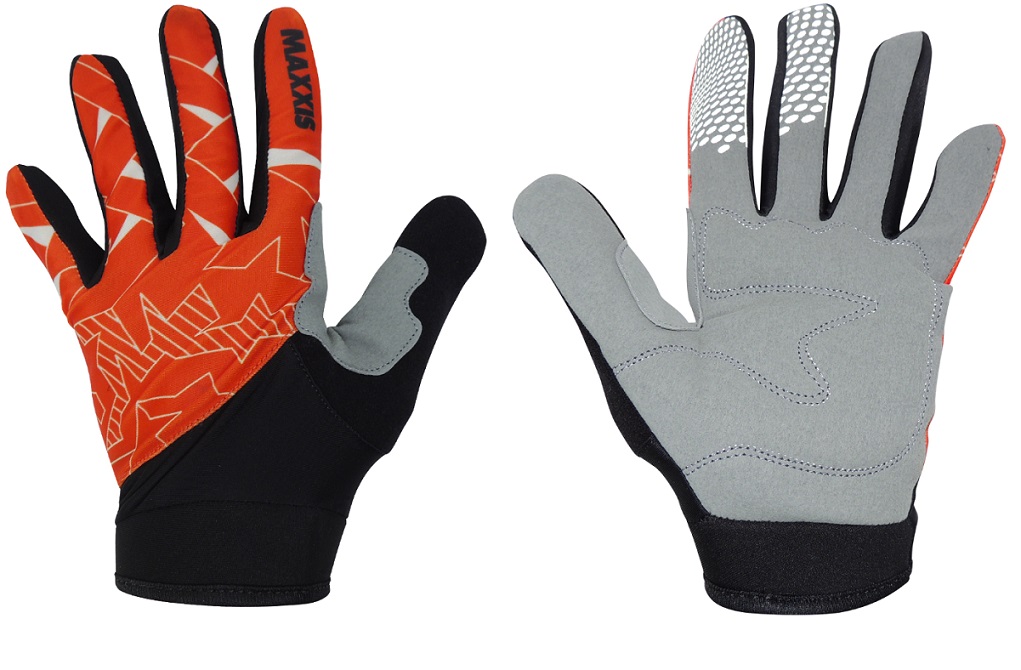 LUVA MAXXIS PRETO/LARANJA/CINZA 149