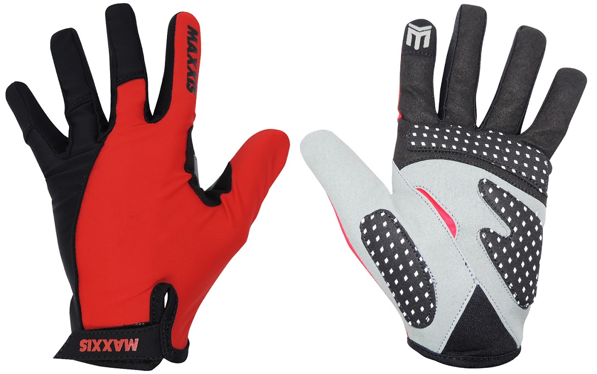 LUVA MAXXIS PRETO/VERMELHO/CINZA 149