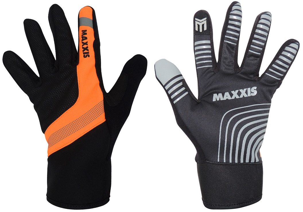 LUVA MAXXIS PRETO/LARANJA/CINZA 163