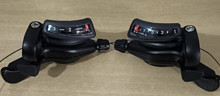 TROCADOR MICROSHIFT RAPID FIRE 3 X 9 27 VELOCIDADES SEM FREIO