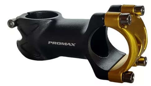 MESA PROMAX MTB 70MM x 6º PRETA - DOURADA  31.8MM