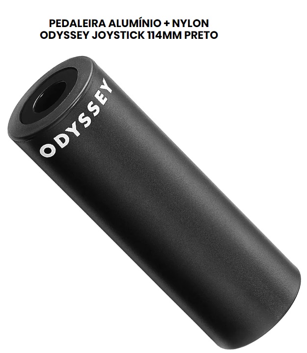 PEDALEIRA ALUMÍNIO + NYLON ODYSSEY JOYSTICK 114MM PRETO