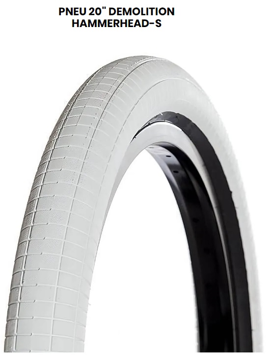 PNEU DEMOLITION HAMMERHEAD-S 20 X 2.25 ou 2.40 BRANCO c/ FAIXA PRETO