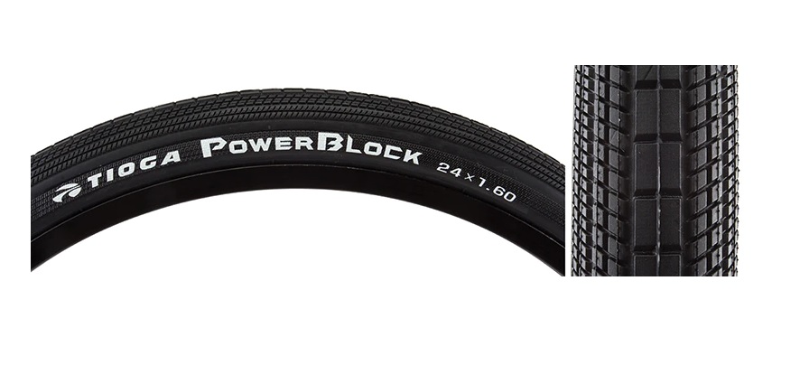 PNEU TIOGA POWERBLOCK 24 X 1.60 CRUISER ARAME