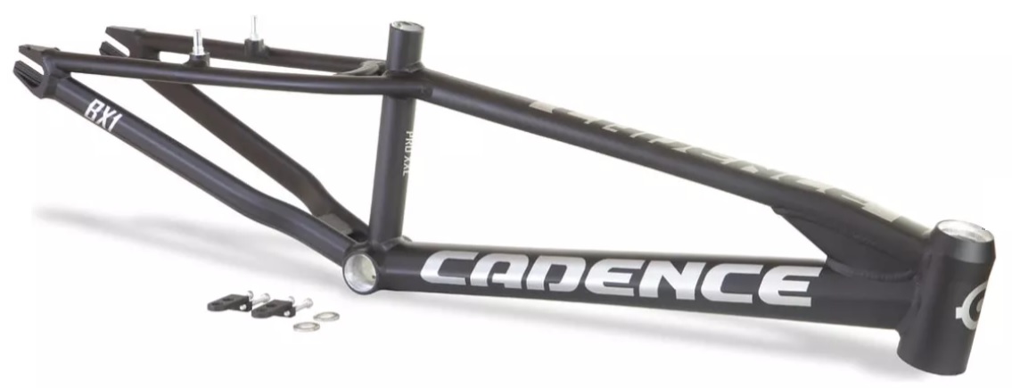 QUADRO BMX RACE 20 CADENCE BX1 ALUMÍNO PRETO - GRAFITE V-BRAKE