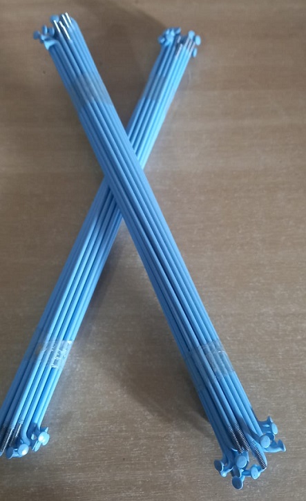RAIO ARO 20 AÇO 187MM AZUL CLARO s/ NiPPLES 36 UNIDADES