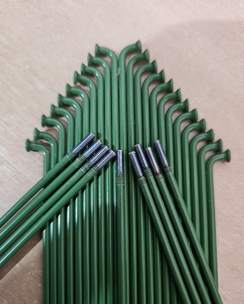 RAIO ARO 700 / 29 AÇO 285MM s/ NiPPLES 36 UNIDADES VERDE 