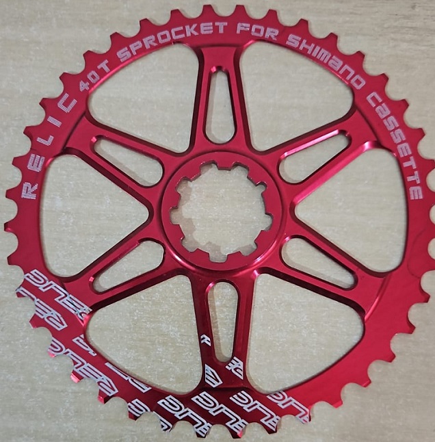 SUPER COG COG RELIC 40 DENTES + COG 16 DENTES VERMELHO