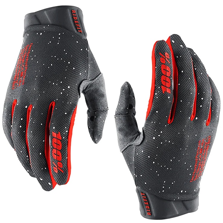 LUVA 100% RIDEFIT CINZA 