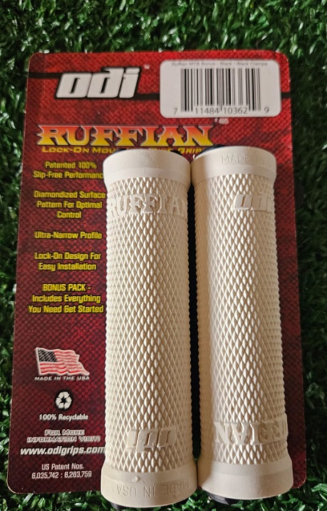 REFIL MANOPLA ODI RUFFIAN LOCK-ON 125MM s/ FLANGE BRANCA