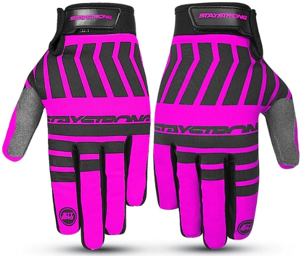 LUVA STAY STRONG CHEV STRIPE ROSA INFANTIL M