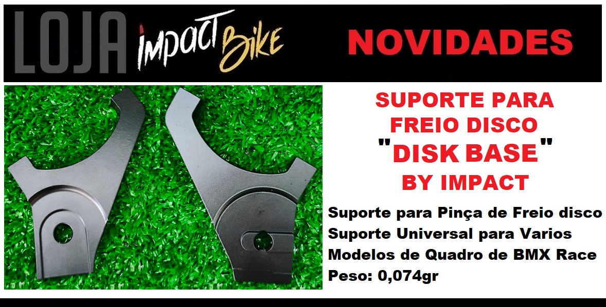 ADAPTADOR SUPORTE PARA FREIO DISCO DISC BASE BY IMPACT UNIVERSAL  DISCO 140MM
