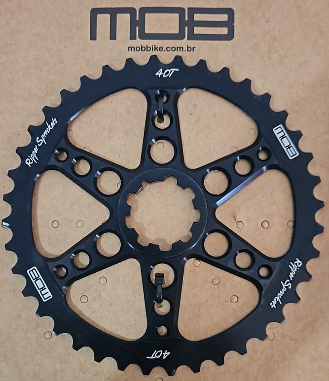 SUPER COG RIPPER SPROCKETS MOB 1 x 10 40 e 42 DENTES PRETO