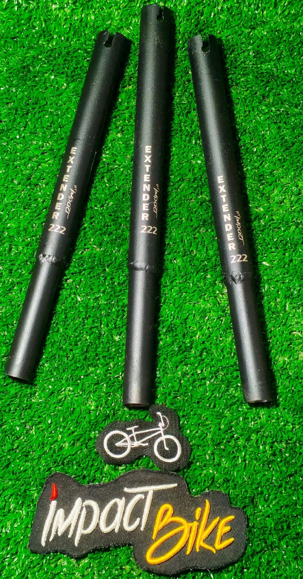 PROLONGADOR DE CANOTE BY IMPACT 22.2MM PRETO AÇO c/ ABRAÇADEIRA