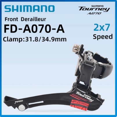 CÂMBIO DIANTEIRO SHIMANO TOURNEY A070 2 x 7V  SPEES e MTB