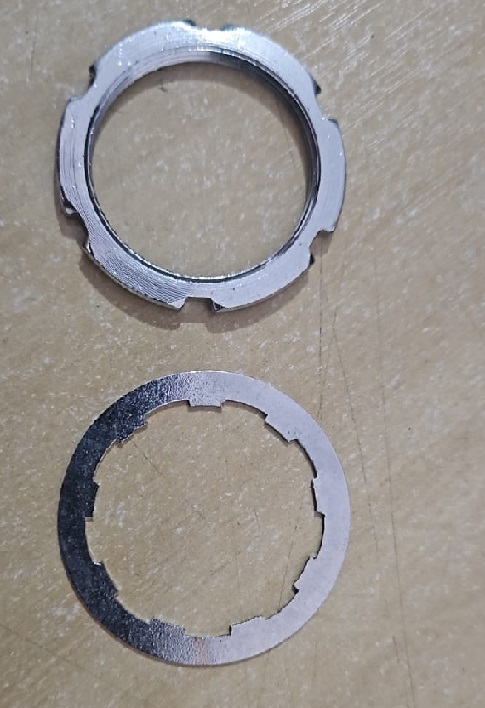 TRAVA DO COG PINHÃO BIKE FIXA DE ROSCA CROMADO