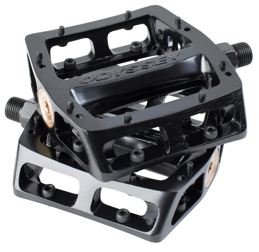 PEDAL ODYSSEY TRAILMIX ALUMINIO ROLETADO PRETO