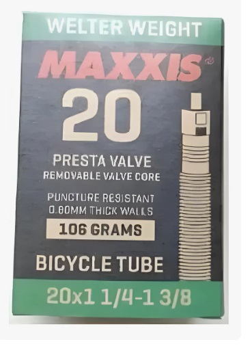 CÂMARA DE AR MAXXIS 20 X 1/4 e 3/8 BICO FINO