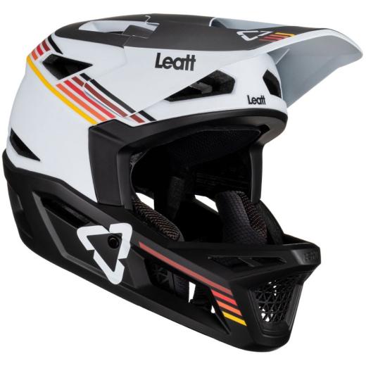 CAPACETE FULL FACE LEATT GRAVITY 4.0 PRETO BRANCO