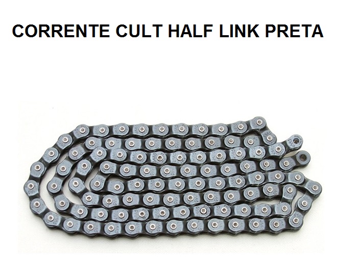 CORRENTE CULT HALF LINK PRETA