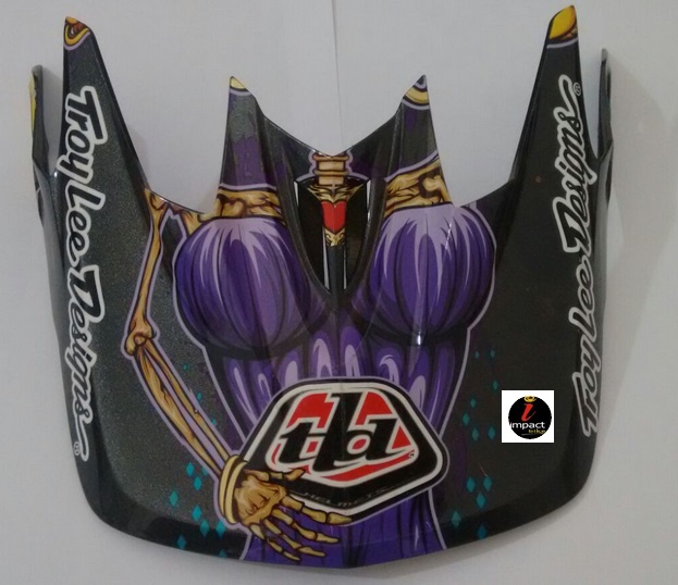 PALA CAPACETE D3 TROY LEE MEDUSA ROXO