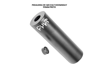 PEDALEIRA CR-MO CULT DOOMSDAY 115MM PRETO