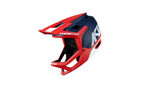 CAPACETE ASW BIKE EARTHQUAKE VERMELHO AZUL