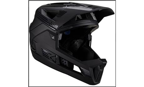 CAPACETE FULL FACE LEATT ENDURO 4.0 QUEIXEIRA REMOVIVÉL PRETO